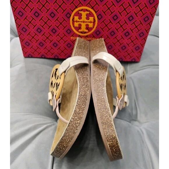 Tory Burch Miller Cloud Leather Sandals Womens Shoes 13 New - Picture 15 of 16